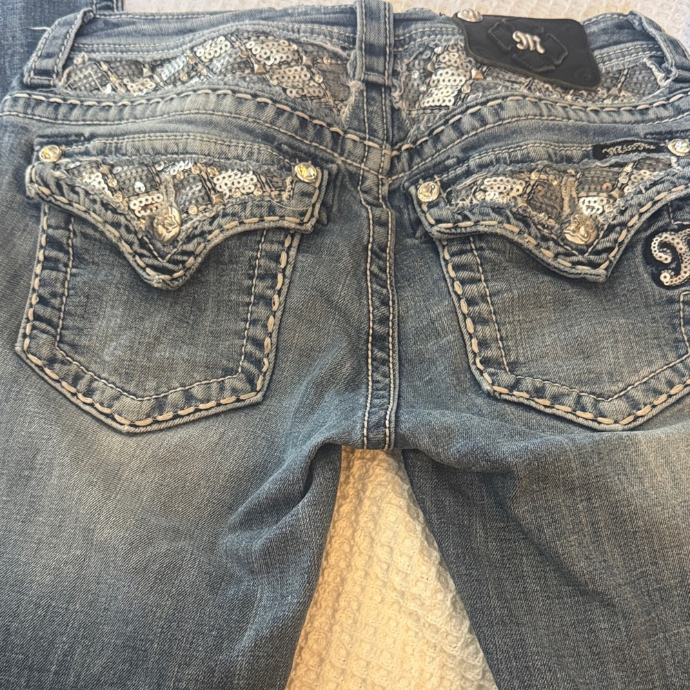 MissMe Embellished Light Blue Women's Jeans